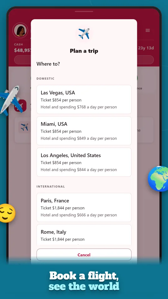 Book a flight, see the world